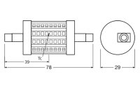 OSRAM LED Stab 8W R7S 1.055lm 78mm 2.700K