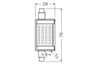 OSRAM LED Stab 11,5W R7S 1.521lm 78mm 2.700K
