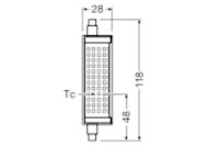 OSRAM LED Stab 18,2W R7S 2.452lm 118mm 2.700K