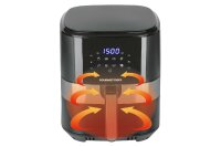 GOURMETMAXX Heißluft-Fritteuse Digital 6,2l 1500W schwarz