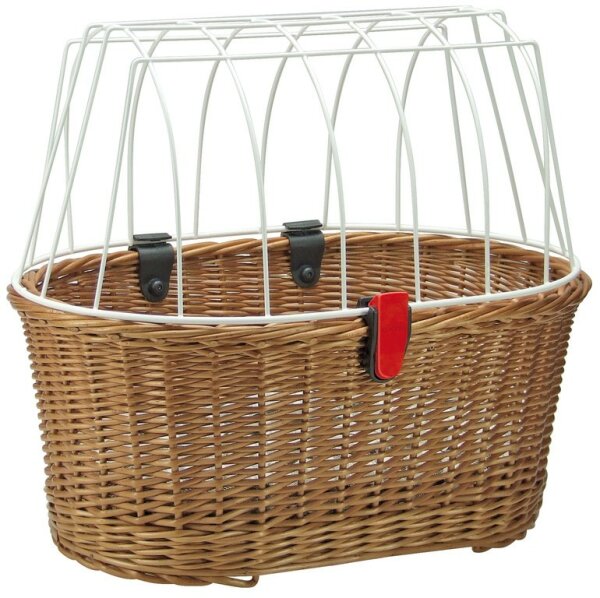 Hundeshopper KLICKfix Doggy Basket braun, 45x52x36 cm, mit Korbklip