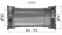 ELVEDES Innenlager "Press Fit" Zum Einpr Ø 41 mm, 86-92 mm Gehäusebreite, 30 mm BB86/92 Shimano