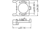 OSRAM Adapter "LEDriving" Zubehör für LE Montagehalterung, Ø 22,5 mm (#64210DA02)