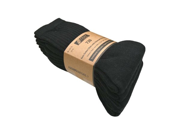 Basic Socken schwarz, Gr. 43 - 46