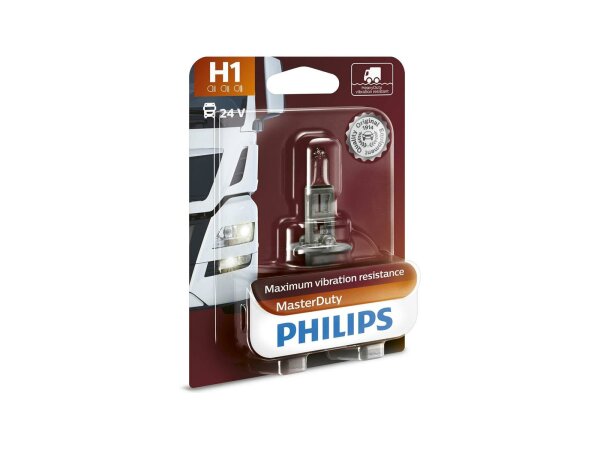 PHILIPS Hauptlampe "MasterDuty" H1, Halo 24 V, 70 W, Stück im Blister