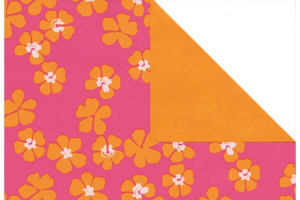 WOERNER Rollenpapier Livorno pink/orange B50cm L200m