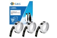 G&G Prägeband-Set 3D schwarz 3er Pack