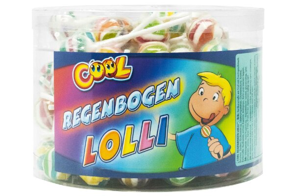 Regenbogen Lolli 8g handgefertigt 100 Stück