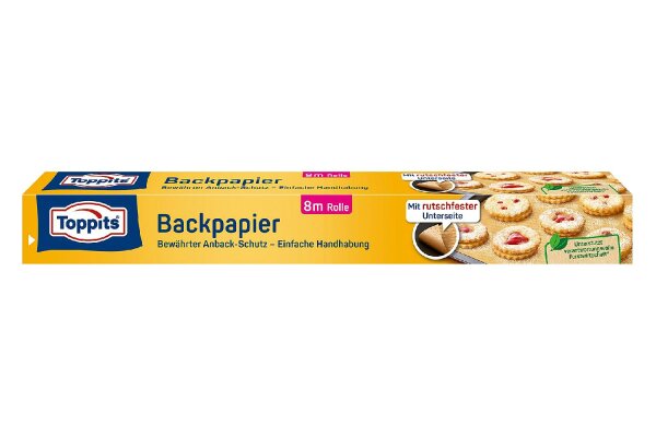 TOPPITS Backpapier Rutschfest 38cmx8m auf Rolle