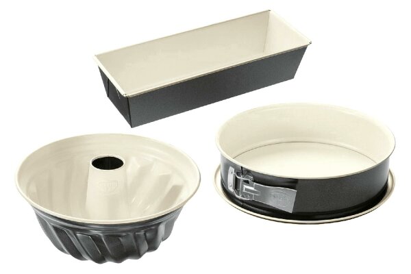 Dr. Oetker Backformset Back Trend 3teilig (Springform Ø26,Gugelform Ø22,Kastenform 30x13x7,5)