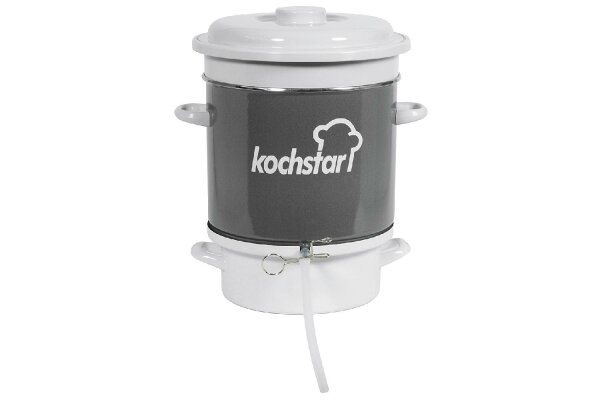 KOCHSTAR Entsafter Ø28cm 8kg für Gas- und Elektroherde grau/weiss