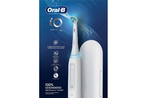 ORAL-B Zahnbürste iO Series 4 Quite white mit Reiseetui