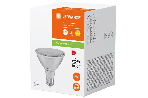 OSRAM LED Reflektorlampe PAR38 15,2W E27 1.035lm 2700K 30°