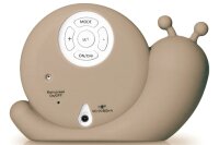 ALECTO BC110BE SIMON - Schlaftrainer, Nachtlicht und Wecker, Schnecke, taupe