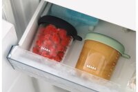 BEABA Portionsbehälter aus Glas 250ml sunrise color mix 6er Set