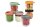 BEABA Portionsbehälter aus Glas 250ml sunrise color mix 6er Set