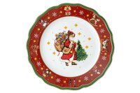 HUTSCHENREUTHER Teller flach Happy Wintertime 22cm rot