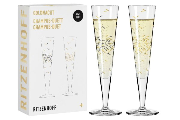 RITZENHOFF Goldnacht Champus Duett 2er Set