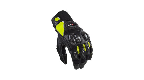 LS2 Handschuh "Spark II" Herren, Materia schwarz / gelb, Gr. S