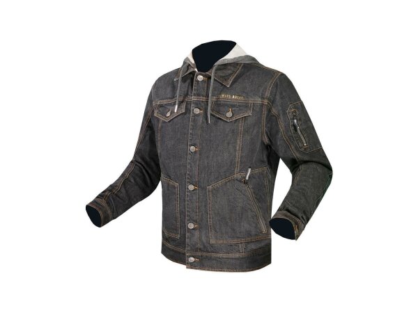 LS2 Jacke "Oaky" Herren, Material: Premium Denim B Gr. M, schwarz