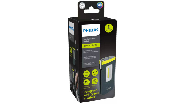 PHILIPS Handlampe Xperion 6000 Pocket, Akku (Lithium), 7)., Höhe: 15cm