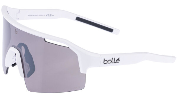 BOLLÉ Sportbrille C-Shifter Größe Large, white matte Scheibe Volt Gun Cat. 3