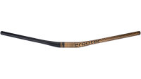 ERGOTEC Lenker Low Riser Bar Griffweite  schwarz sandgestrahlt / gold Edition