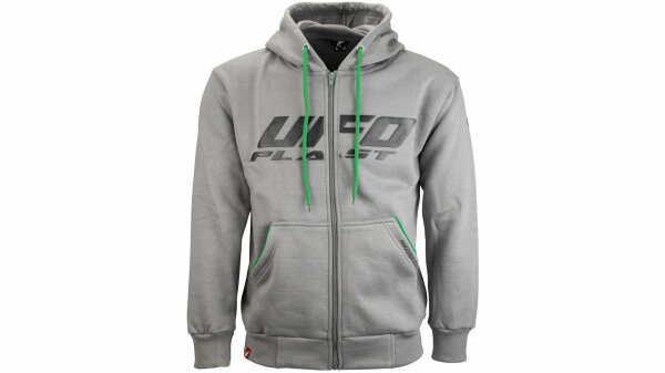 UFO PLAST Jacke Unisex, Material: Baumwo Gr. S grau