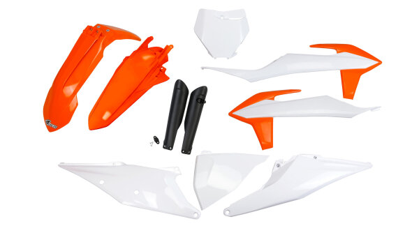 UFO PLAST Verkleidungssatz  Für KTM-Mode OEM orange / weiß / schwarz