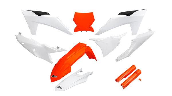 UFO PLAST Verkleidungssatz  Für KTM-Mode OEM orange / weiß / schwarz