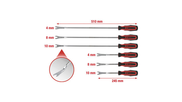 KS-TOOLS Lösehebelsatz Spezial inkl. Aufbewahrungstasche