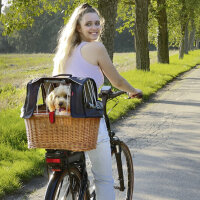 Aumüller Fahrradhinterrad Tierkorb XXL natur