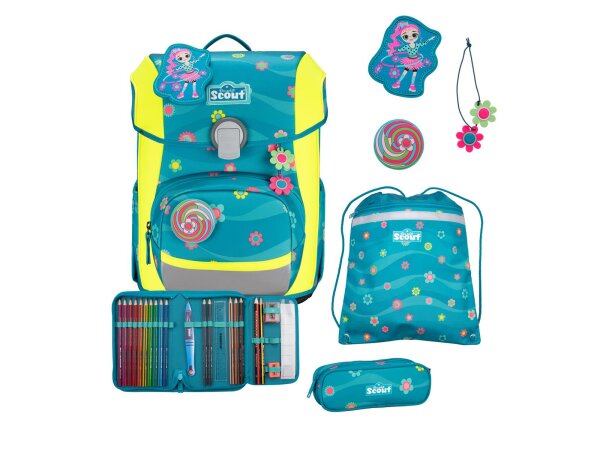 Scout Schulranzen Set Little Flowers Neo Set