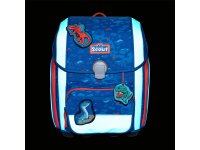 Scout Genius Set Superflash Blue Dino Schulranzenset