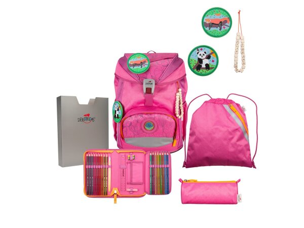 DerDieDas Schulranzenset ErgoFlex ECO Set Pink Planet