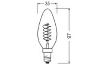 OSR LEDF Kerz3,4W E14 2200Kgd