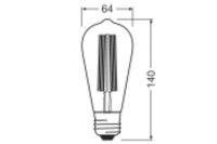 OSR LED-F ST 8,8W E27 2200K gd