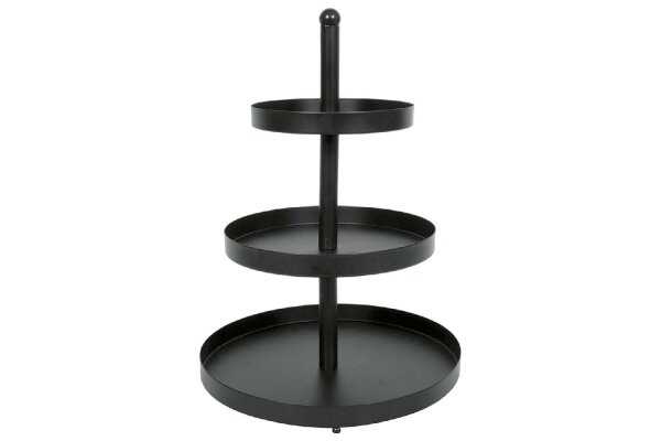 Etagere 3stufig schwarz