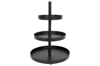 Etagere 3stufig schwarz