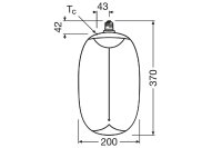 OSR LEDelipse/Oval Amb E27 dim