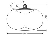 OSR LEDMG elipse Smoke E27 di