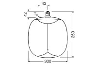 OSR LEDMG Big Oval Smoke E27 d