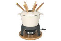 Fondue-Set Alpina weiß 10tlg