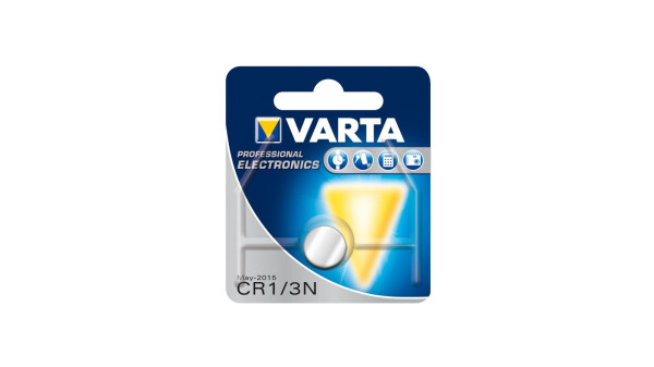 VARTA Batterie Knopfzelle, im Blister, für Langzei CR1 / 3N (3 V)