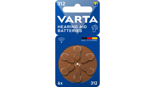 VARTA Batterie Knopf-/ Microzelle für Hörgeräte, 6 St. im Blist