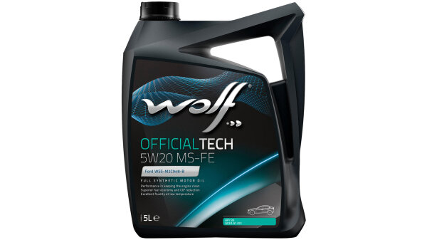 WOLF Motoröl OfficialTech MS-FE SAE 5W-20, HC-Synthese, Freigab