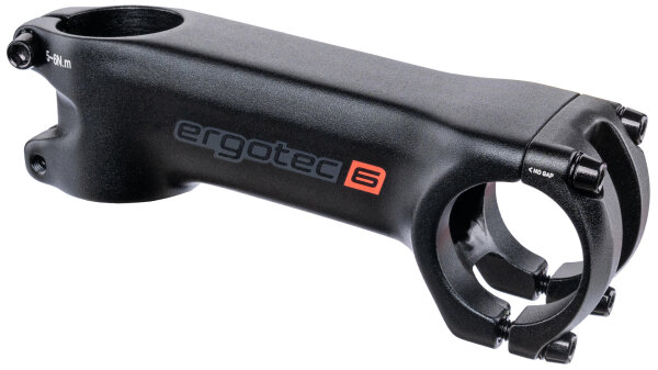 ERGOTEC Vorbau "Hake" 1 1/8", 31,8 mm Le 100 mm lang, eff. Länge: 95 mm, eff. Höhe: -20 mm, Level 6