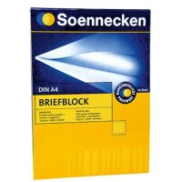 Soennecken Briefblock 1380  DIN A4 70g holzfrei 50blatt...