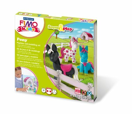 STAEDTLER Modelliermasse Fimo kids Form&Play Pony 6er SZ